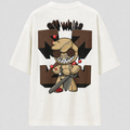 Camiseta Oversized Offwhite Monster