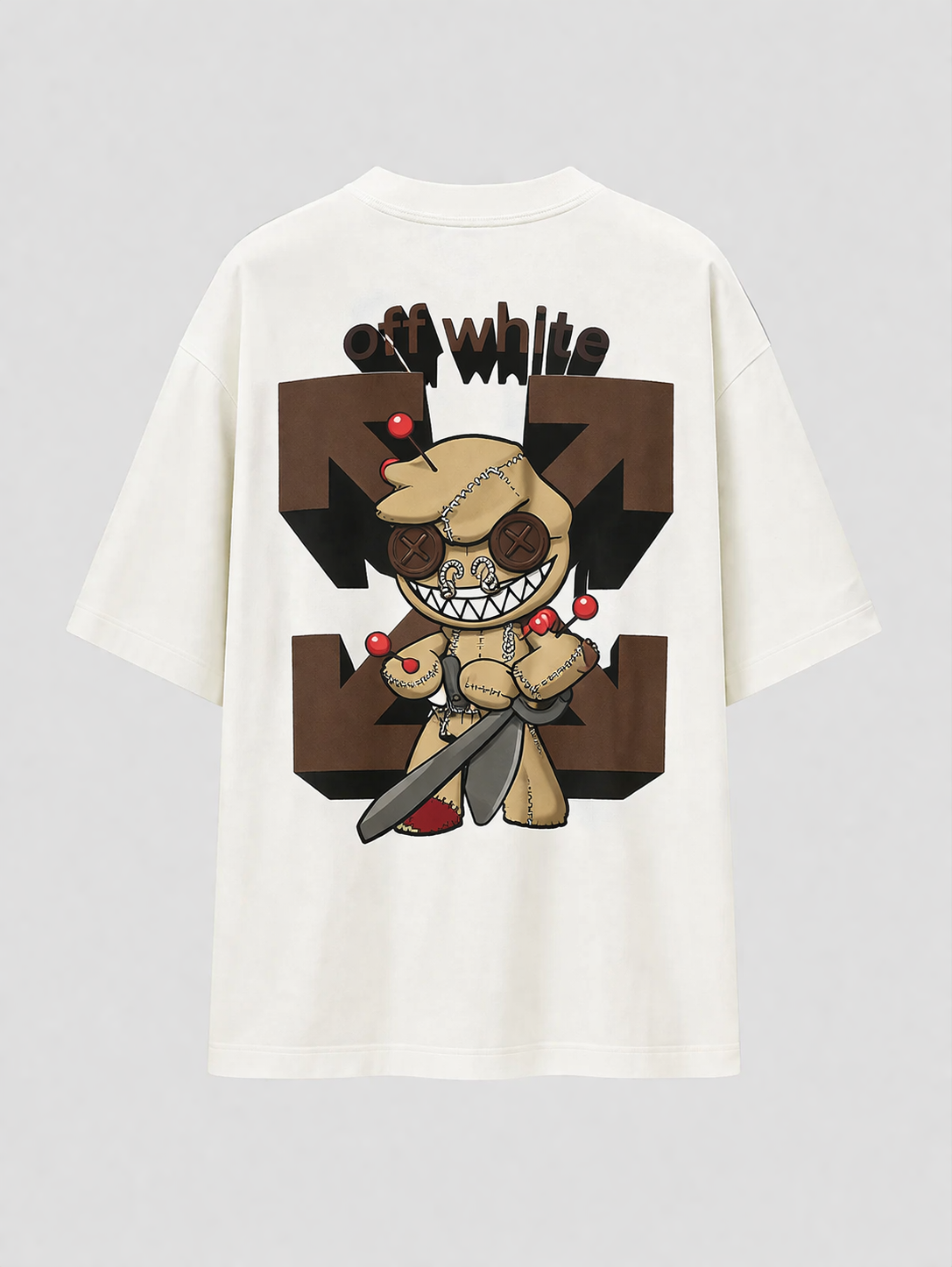 Camiseta Oversized Offwhite Monster
