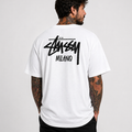 Camiseta Oversized Stussy Milano - Branca
