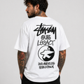 Camiseta Oversized Stussy LEGACY - Branca