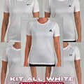 Compre 3 e Leve 5 - Kit ALL WHITE 5 T-shirt Feminina Dry