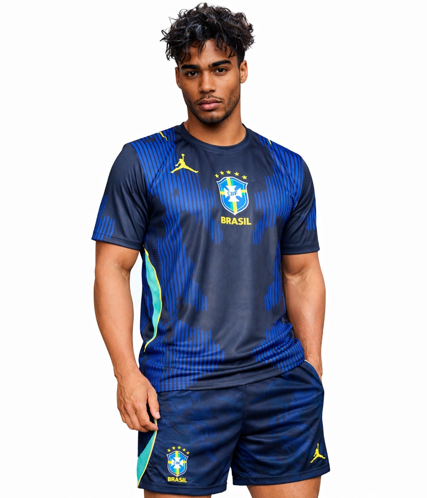 [Sublimada] Camisa Brasil Jordan II 2026/27 Torcedor Pro Masculina